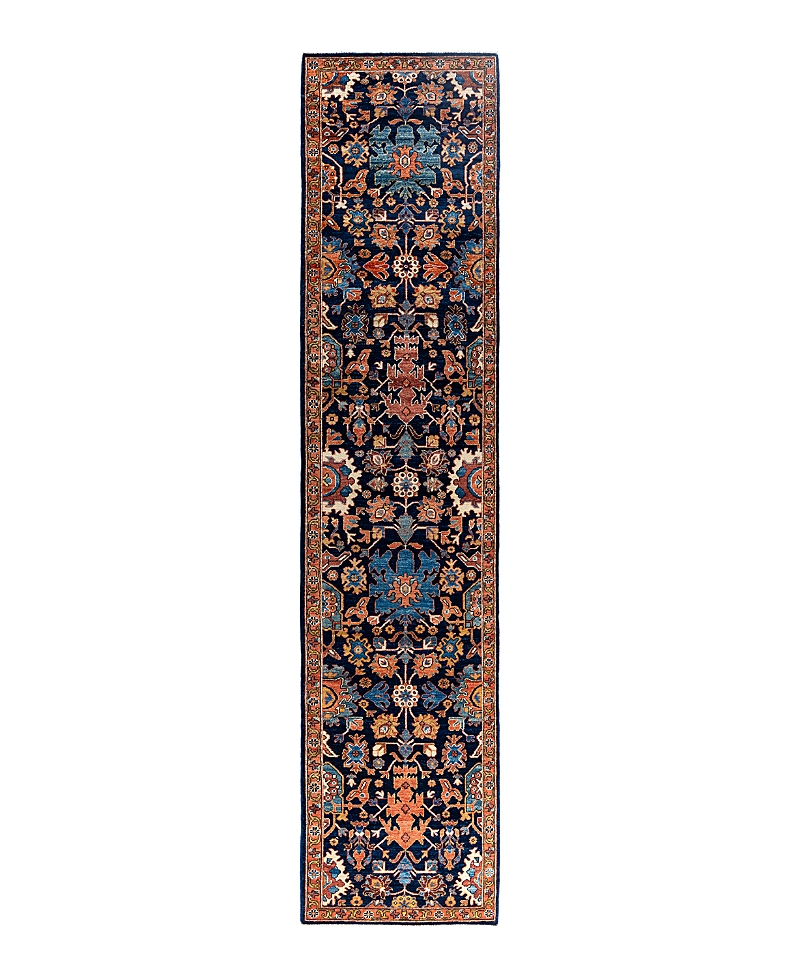 Bloomingdale's Serapi M1993 Runner Area Rug, 2'8 X 11'4 In Blue