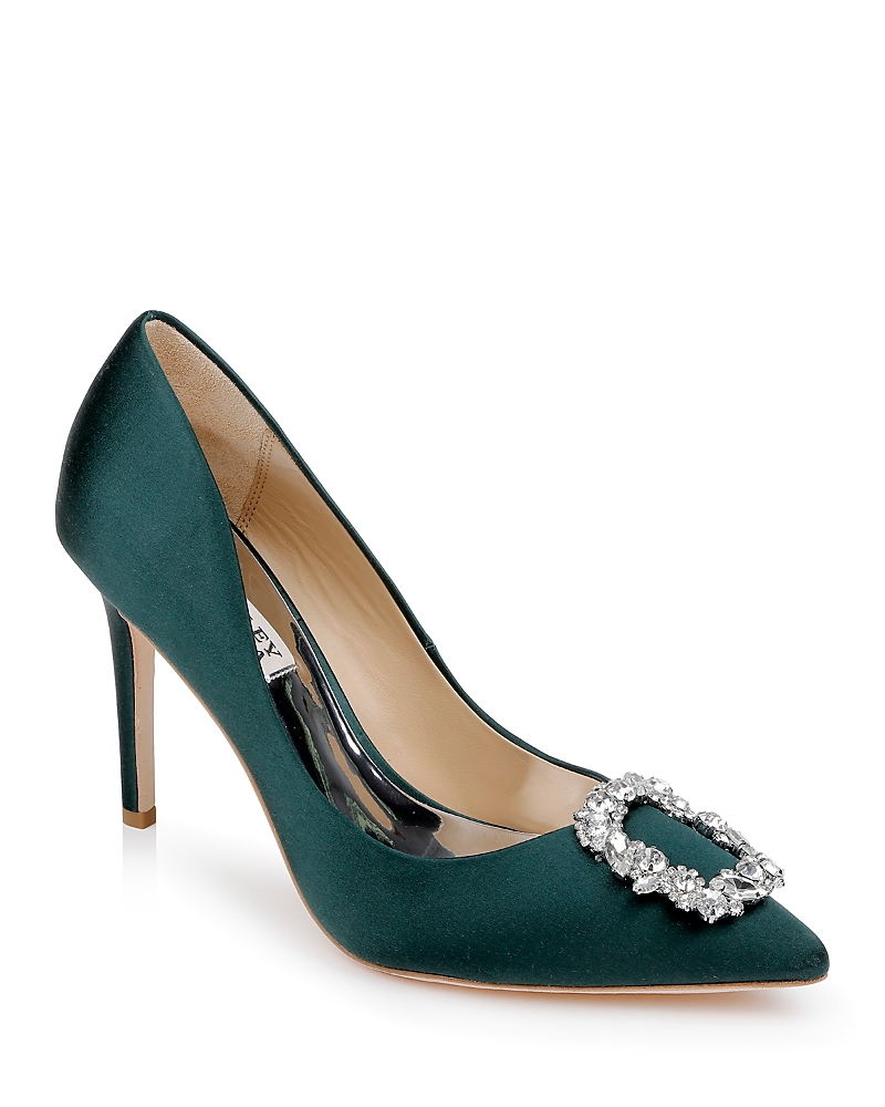 Badgley Mischka Women's Cher Crystal Buckle Pumps