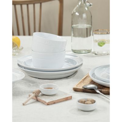 Condiment Dishes, White, Set of 4