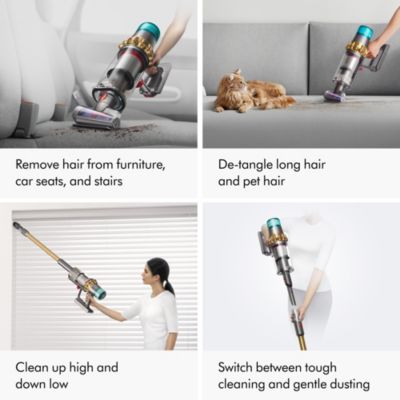 V15s Detect Submarine Absolute Wet &amp; Dry Vacuum Cleaner | Gold