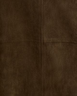 Faux Suede A Line Skirt