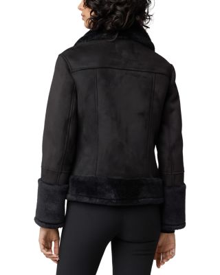 Phoebe Faux Shearling Biker Jacket