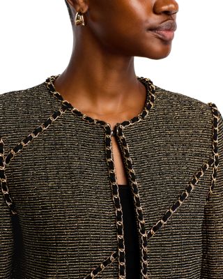 Curbed Chain Trim Jacket