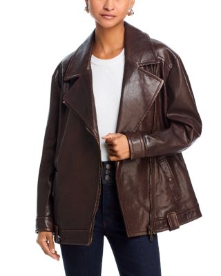 Veronica Beard - Thandie Leather Dickey Jacket