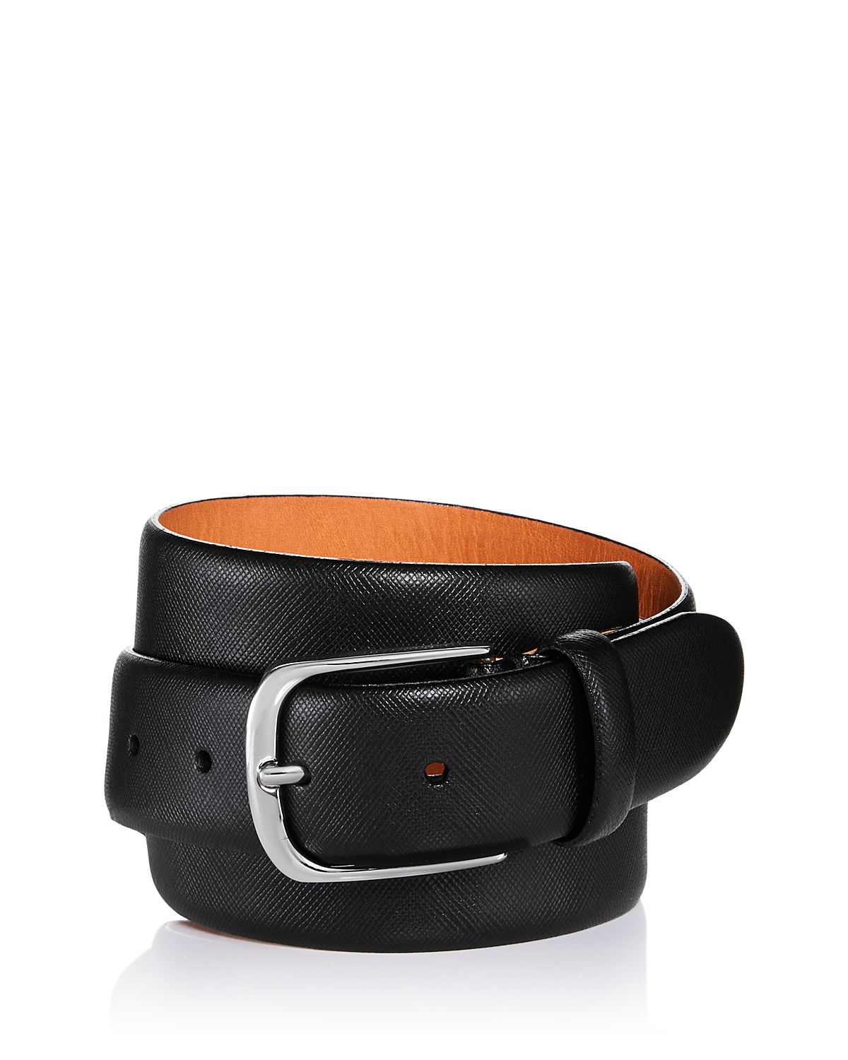 The Men's Store at Bloomingdale's Men's Saffiano Leather Belt - Exclusive