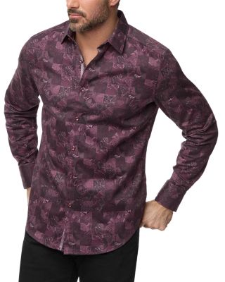 Robert Graham - Tourneau Broken Geo Paisley Print Button Down Shirt