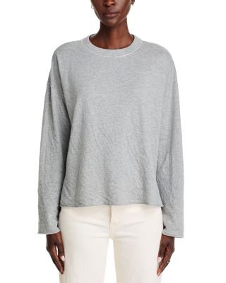 Crewneck Boxy Long Sleeve Top