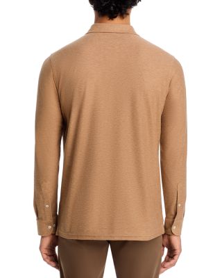 Ramble Cotton & Cashmere Long Sleeve Polo Shirt