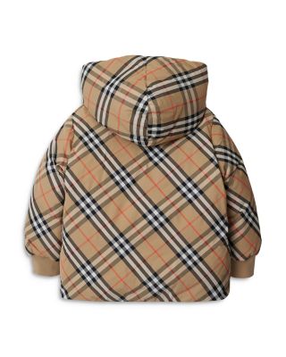 Girls' Reversible Check Puffer Jacket - Little Kid, Big Kid