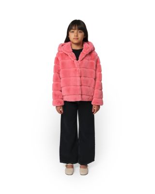 Unisex Goldy Faux Fur Short Coat - Little Kid, Big Kid