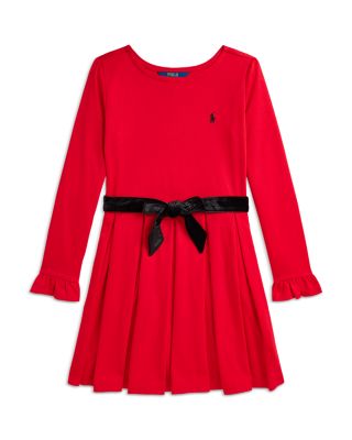 Ralph Lauren - Girls' Pleated Ponte Dress - Little Kid, Big Kid