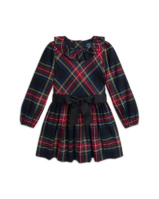 Ralph Lauren - Girls' Plaid Cotton Sateen Dress - Little Kid, Big Kid