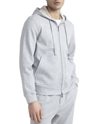 Peserico Relaxed Fit Zip Front Hoodie