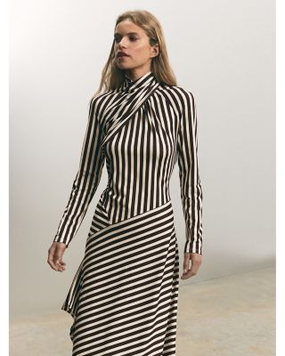 【海外限定】REISSワンピース☆Madeline wrap-tie jersey midi d Reiss Jersey Wrap-Tie Midi Dress in Grey | REISS