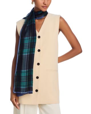 Echo - Holiday Plaid Silk Wrap