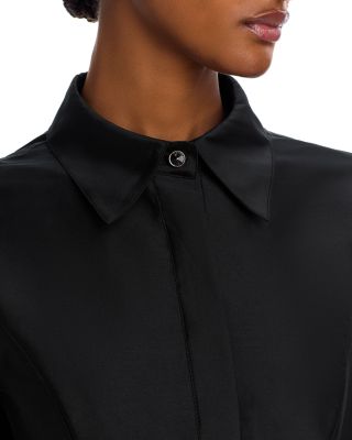 Mixed Media Shirt Dress