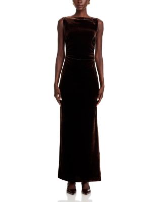 WAYF Davin Velvet Maxi Dress