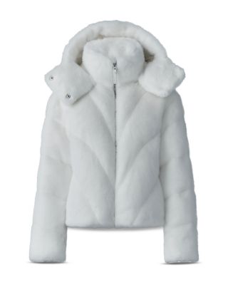 Anik Brushed Faux Fur Down Jacket