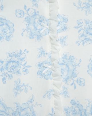 Girls' Roses Print Footie With Headband - Baby