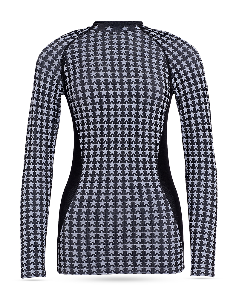 Shop Goldbergh Starlet Baselayer Top In Black/white