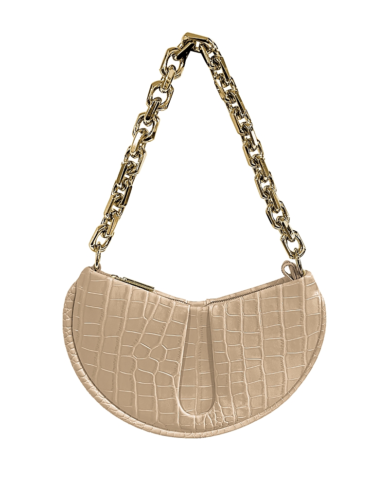 Themoirè Themoire Ebe Croco Shoulder Bag In Praline