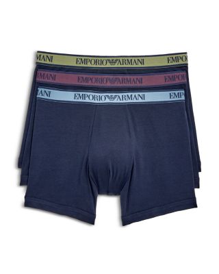 Emporio Armani Logo Trunks, Pack of 3