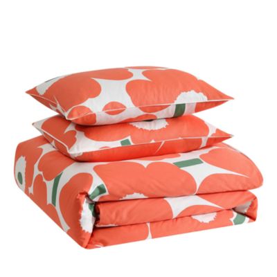 Unikko Cotton Sateen Floral Duvet Cover Set