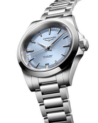 Conquest Sunray Blue Watch, 34mm