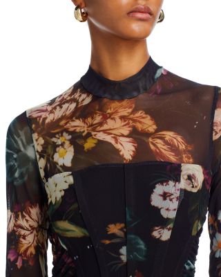 Lexington Floral High Neck Gown