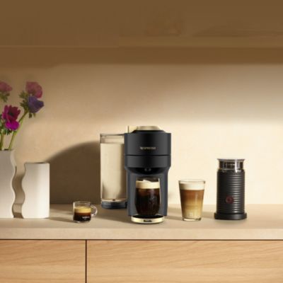 Vertuo Pop+ Deluxe Coffee and Espresso Maker with Aeroccino Milk Frother