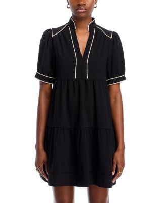 Diamante Band Collar Mini Dress