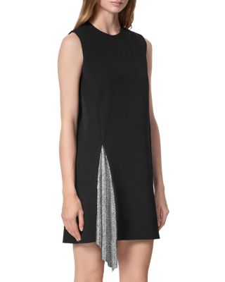 Versace Contrast Drape Mini Dress