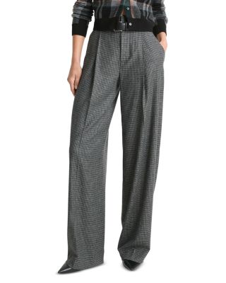 Vince - High Waisted Micro Check Pants