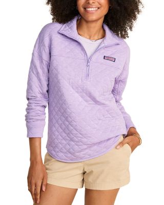 Vineyard Vines - Quilted Stand Collar Sweatshirt