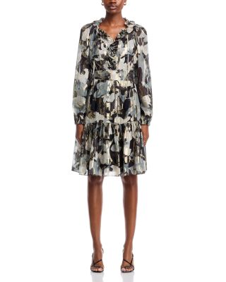 Jenson Metallic Silk Dress