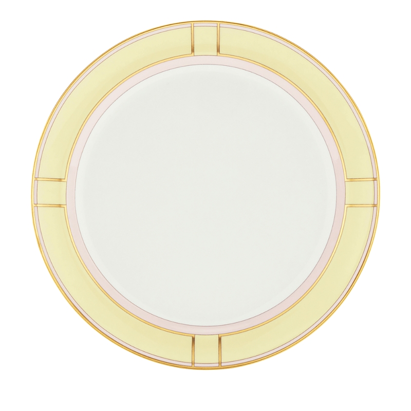 Ginori 1735 Porcelain Colonna Diva Giallo Dinner Plate In Giallo