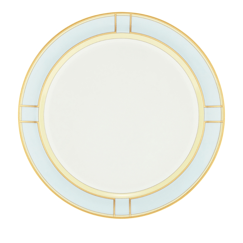 Ginori 1735 Porcelain Colonna Diva Celeste Dinner Plate In Celeste