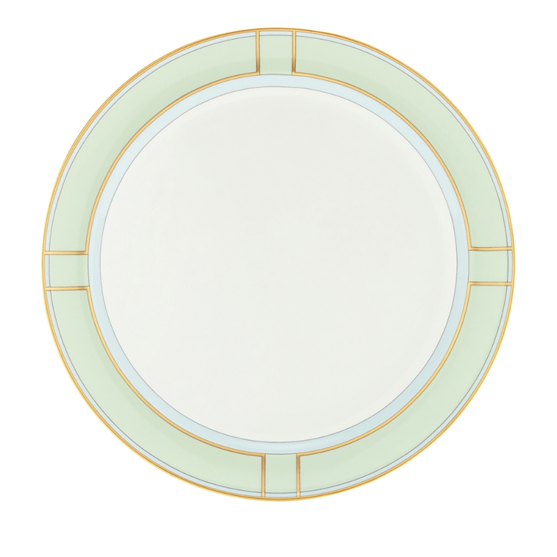 Ginori 1735 Porcelain Colonna Diva Verde Dinner Plate In Verde