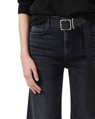 Lyra High Rise Cropped Wide Leg Jeans in Medallion