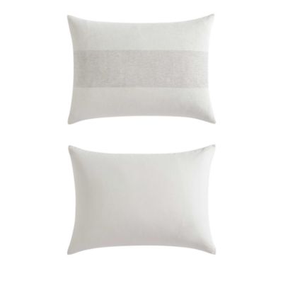 Chenille Waffle Stripe 3 Piece Duvet Cover Set, Queen