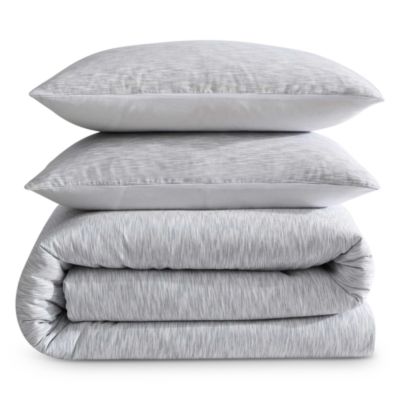 Modern Ikat Yarn Dyed Cotton 3 Piece Comforter Set