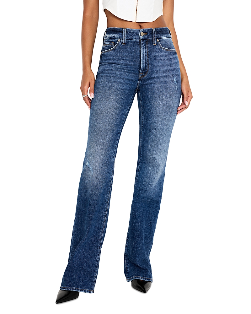 Good American Good Classic Boot Jeans In Indigo