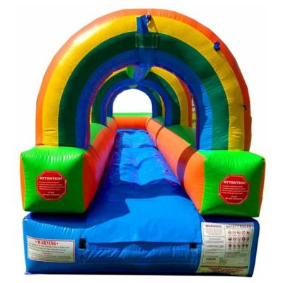  Inflatable Splash and Ride Waterslide (Without Blower) - 25' Foot Long x 9' Foot Tall x 6' Foot Wide - Crossover Splash and Ride Waterslide