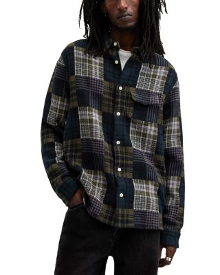 ALLSAINTS - Hopton Patchwork Check Overshirt