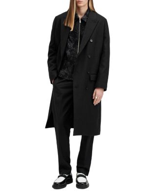 Arcade Wool Blend Pinstripe Double Breasted Coat