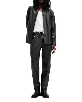 Lynch Leather Straight Fit Pants 