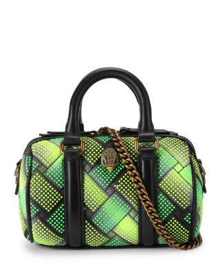 Kurt Geiger London Kensington Boston Extra Small Studded Fabric & Leather Handbag