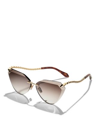 Serpenti Cat Eye Sunglasses, 65mm