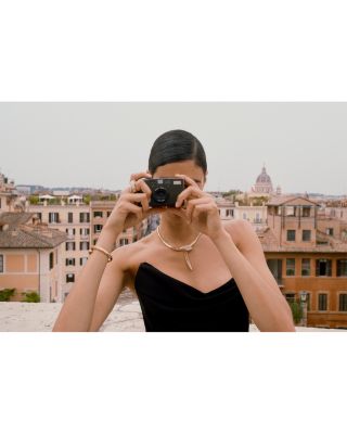 18K Yellow Gold Serpent Diamond & Emerald Bangle Bracelet - Exclusive