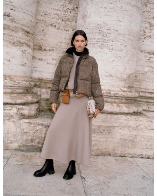 Seboune Wool Check Boucle Jacket